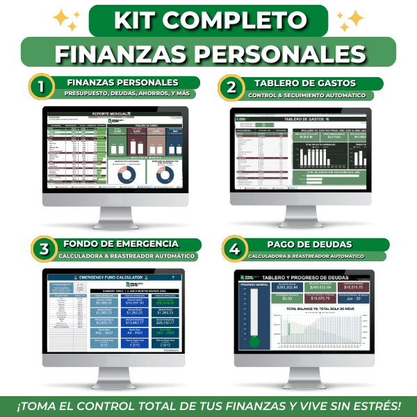 1 Finanzas Personales - Alcanza todas tus metas financiera con esta herramienta fácil de utillizar - Spreadsheets Crafter - Excel and Google Sheets
