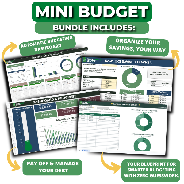 Mini Budget Bundle - perfect for tackling debt and stacking savings.