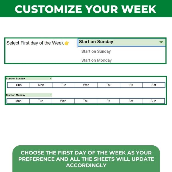 Seguimiento de hábitos | Hojas de cálculo de Excel y Google