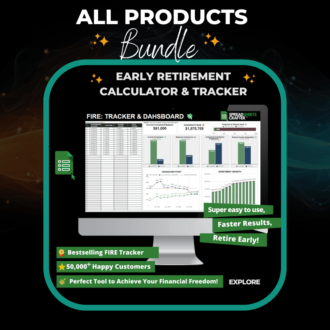 2026 All Essentials Bundle - Improve Your Lifestyle with Our Personal Finance and Development Templates - Spreadsheets Crafter - Excel and Google Sheets