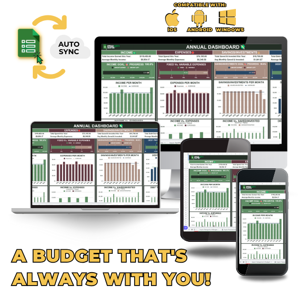 Seguimiento de finanzas personales | Hojas de cálculo de Google y Excel