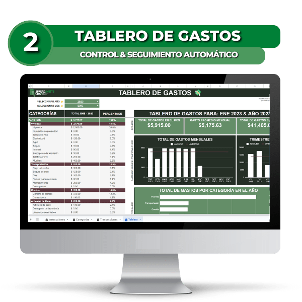 Mega Combo de Finanzas Personales - Spreadsheets Crafter - Excel and Google Sheets