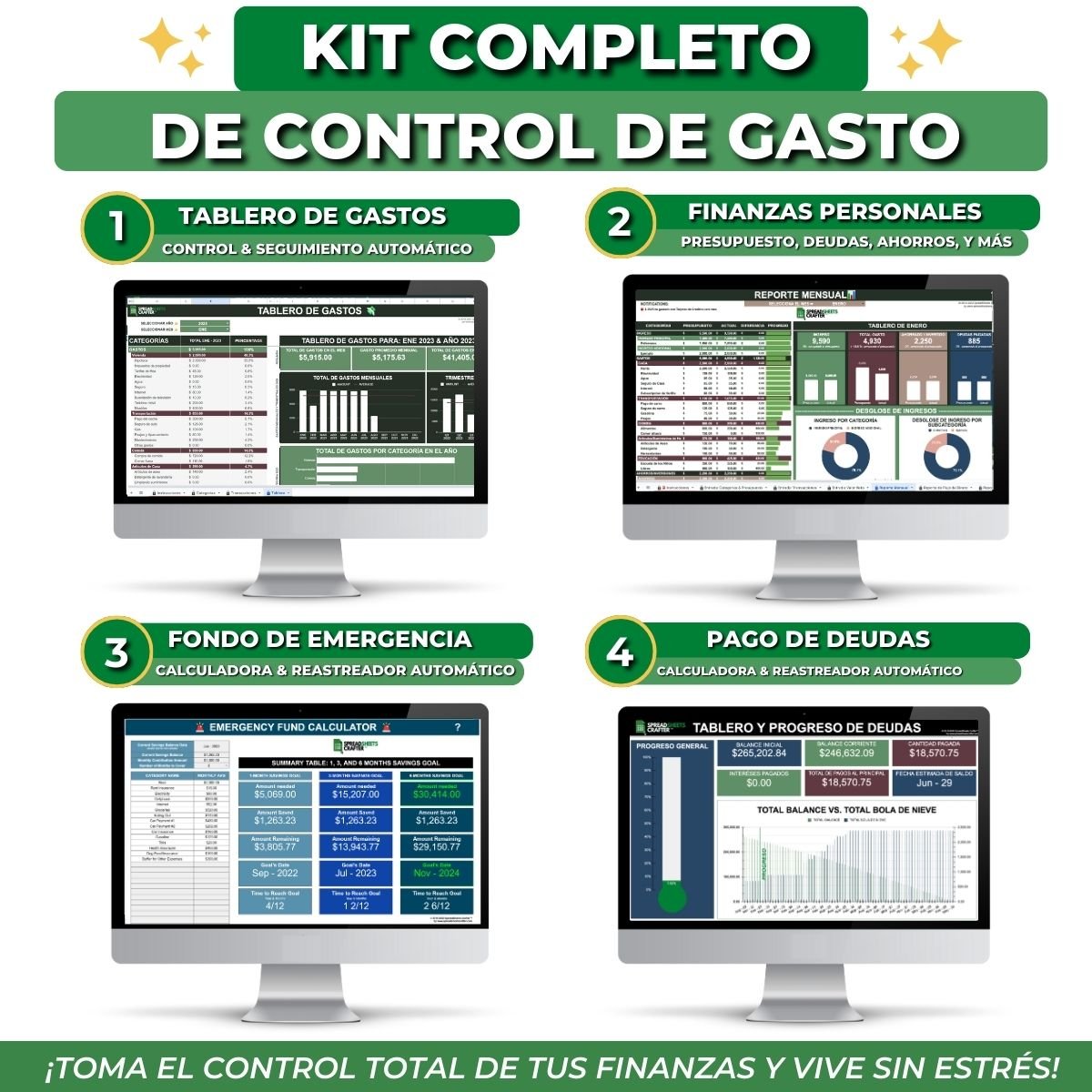 Tablero de Gastos - Spreadsheets Crafter - Excel and Google Sheets
