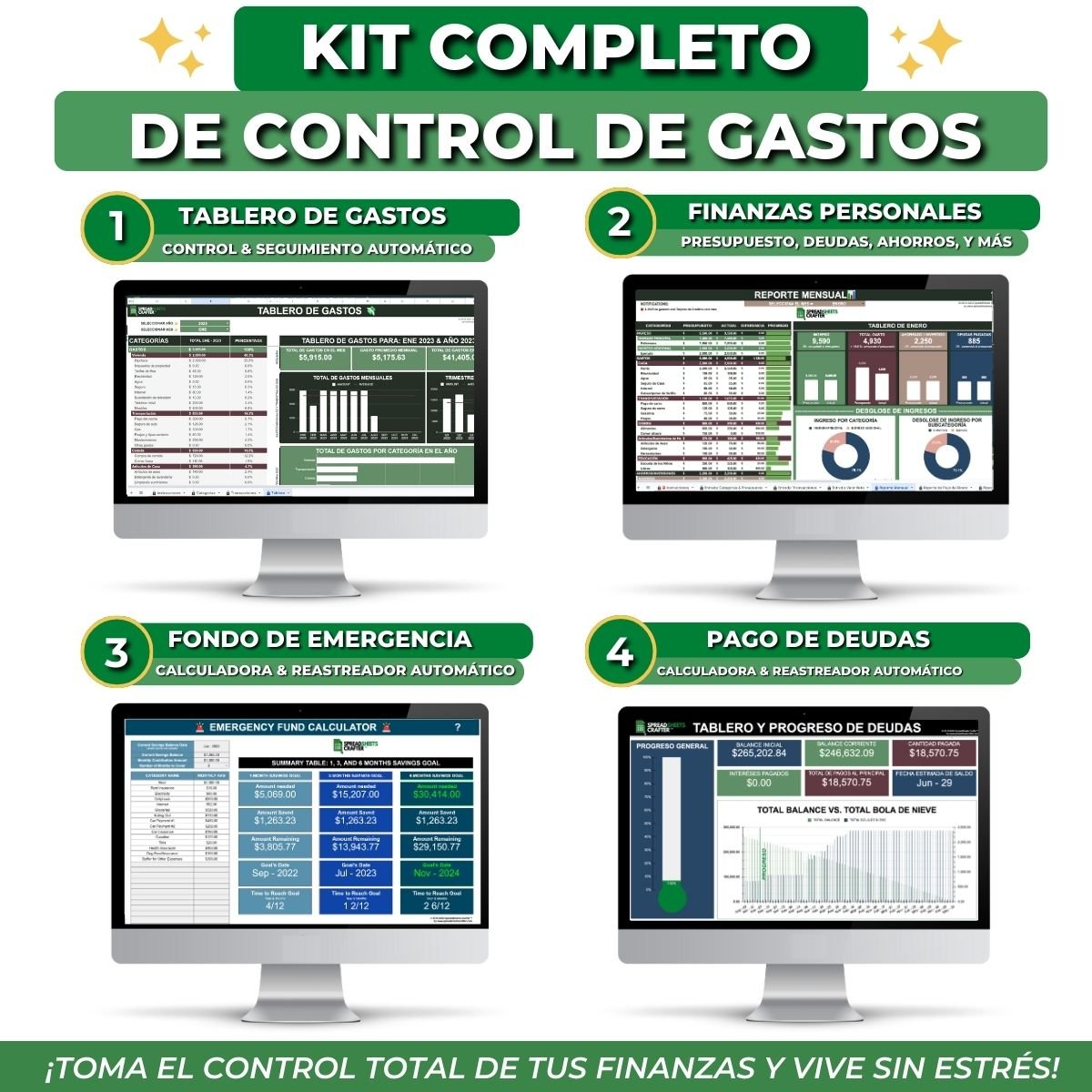 Tablero de Gastos - Spreadsheets Crafter - Excel and Google Sheets